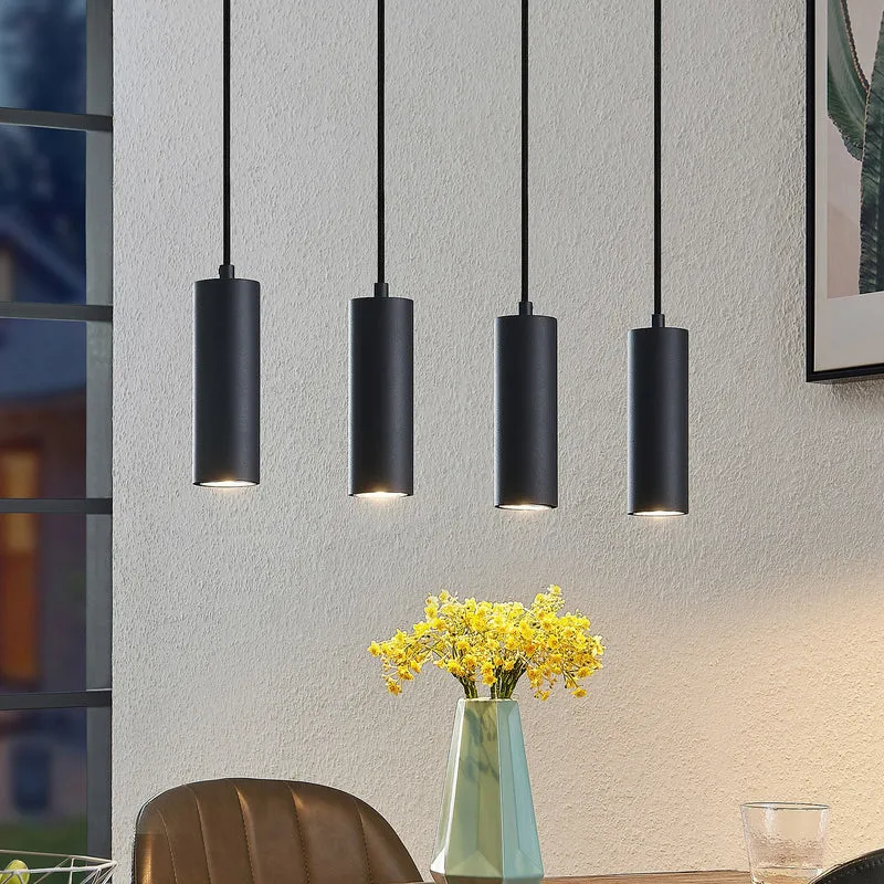 B-Ware Lindby Maniva Pendelleuchte Deckenlampe Hängeleuchte Lampe Leuchte GU10 Holz