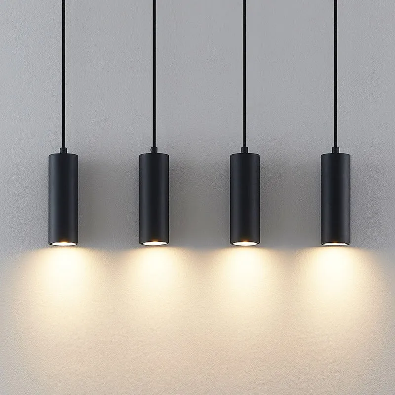 B-Ware Lindby Maniva Pendelleuchte Deckenlampe Hängeleuchte Lampe Leuchte GU10 Holz