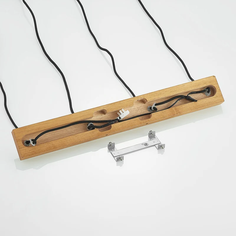 B-Ware Lindby Maniva Pendelleuchte Deckenlampe Hängeleuchte Lampe Leuchte GU10 Holz
