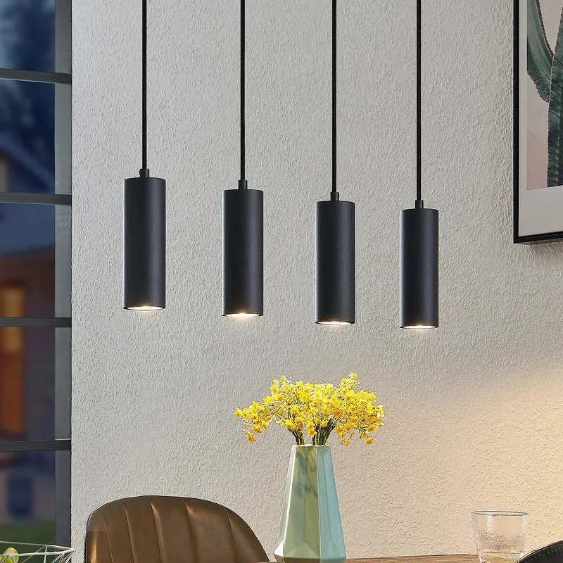 B-Ware Lindby Maniva Pendelleuchte Deckenlampe Hängeleuchte Lampe Leuchte GU10 Holz
