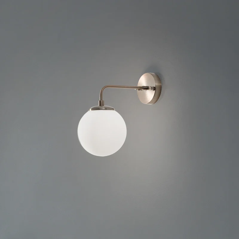 B-Ware Opviq Wandleuchte Wandlampe Viran Glas Gold Antik Wohnzimmer Flur E14 LED Lampe