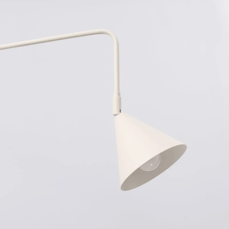 B-Ware Wandleuchte Wandlampe LYS Beige Stahl Stecker E14 LED Skandinavisch Ø 14 cm