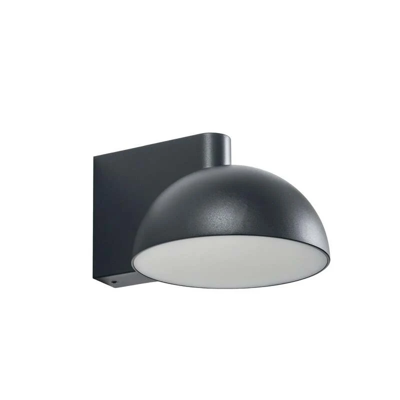 B-Ware Lucande Außenwandleuchte Velira LED Gartenleuchte schwarz Metall IP54 16x11cm