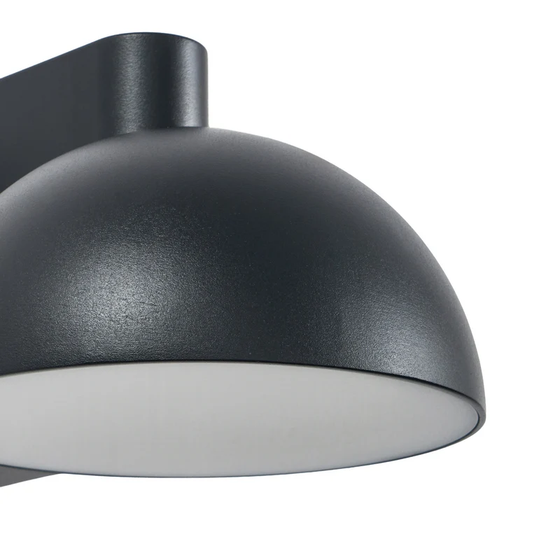 B-Ware Lucande Außenwandleuchte Velira LED Gartenleuchte schwarz Metall IP54 16x11cm