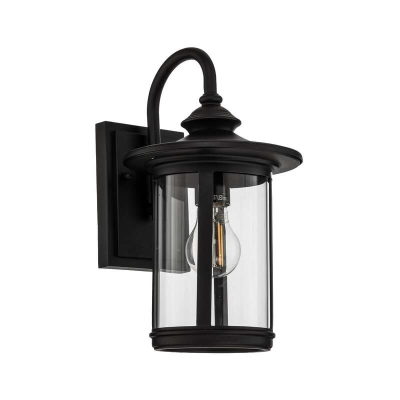 B-Ware Lindby Außenwandleuchte Zayn LED Gartenleuchte Lampe dimmbar schwarz IP23 33cm