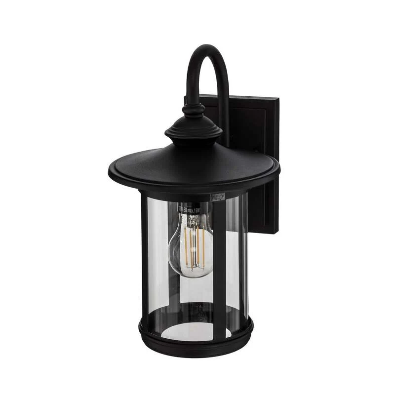 B-Ware Lindby Außenwandleuchte Zayn LED Gartenleuchte Lampe dimmbar schwarz IP23 33cm