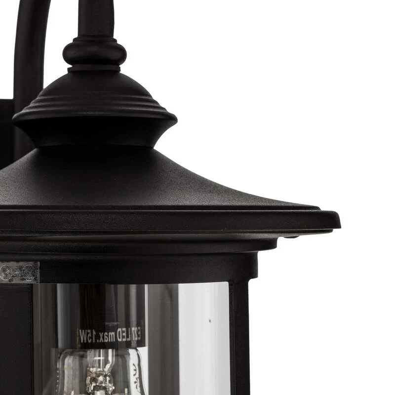 B-Ware Lindby Außenwandleuchte Zayn LED Gartenleuchte Lampe dimmbar schwarz IP23 33cm