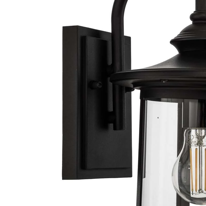 B-Ware Lindby Außenwandleuchte Zayn LED Gartenleuchte Lampe dimmbar schwarz IP23 33cm