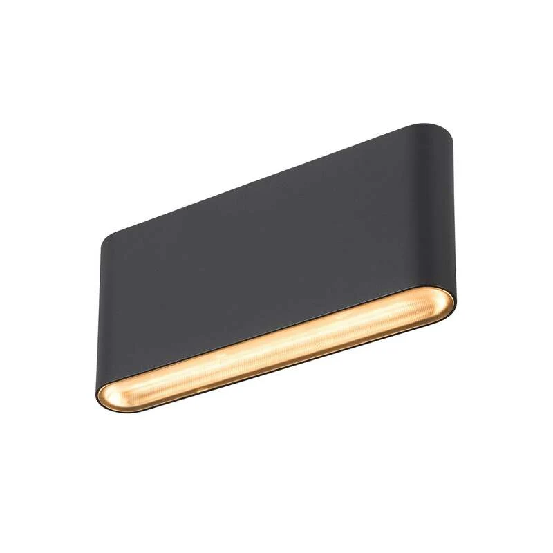 B-Ware SLV Außenwandleuchte Wandlampe Oval CCT 17,5cm LED schwarz IP65 860 Lumen