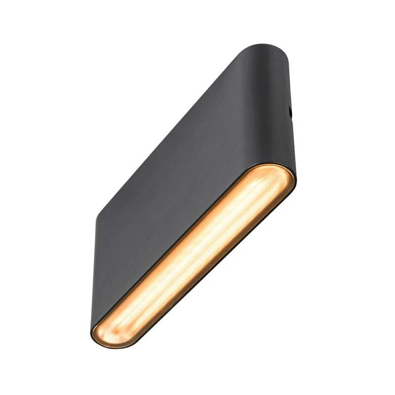 B-Ware SLV Außenwandleuchte Wandlampe Oval CCT 17,5cm LED schwarz IP65 860 Lumen