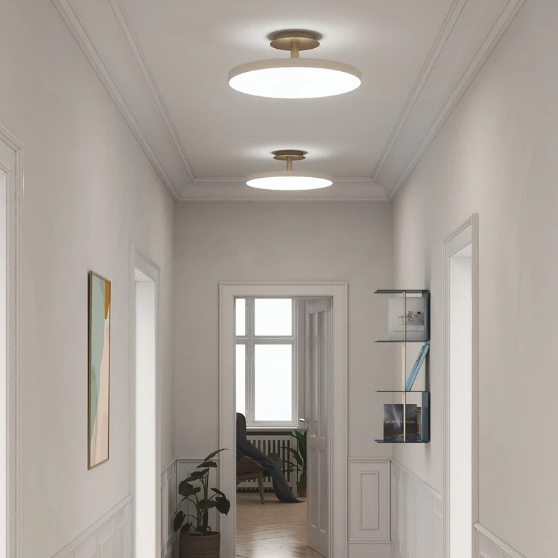 B-Ware Umage Deckenleuchte Lampe LED Asteria Up Plus Ø 31 cm Creme Messing Stahl
