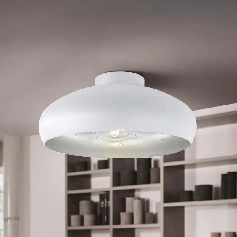 B-Ware EGLO Deckenlampe Deckenleuchte Lampe 40 cm Mogano LED E27 Leuchte Metall weiß