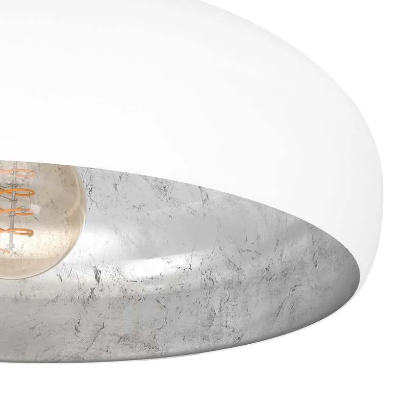 B-Ware EGLO Deckenlampe Deckenleuchte Lampe 40 cm Mogano LED E27 Leuchte Metall weiß