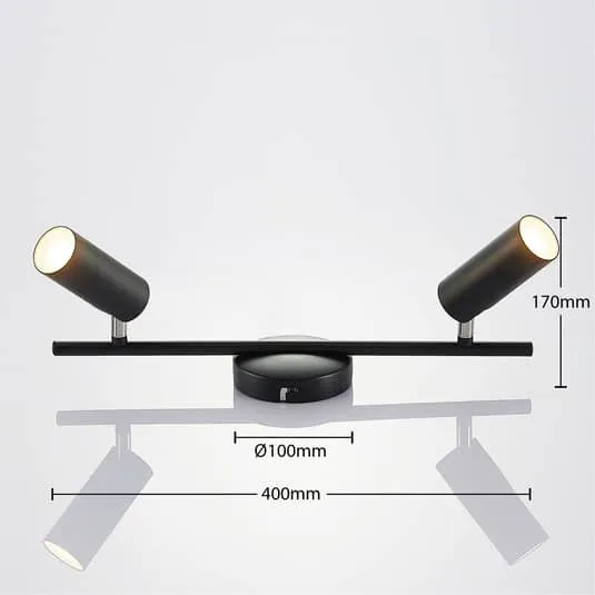 B-Ware Lindby Camille LED-Deckenleuchte Deckenlampe Deckenlicht Leuchte Lampe schwarz