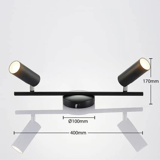 B-Ware Lindby Camille LED-Deckenleuchte Deckenlampe Deckenlicht Leuchte Lampe schwarz