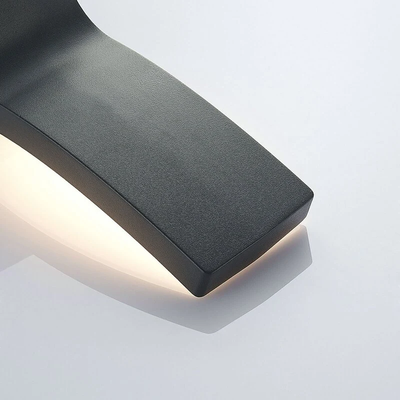B-Ware Lindby Außenwandleuchte Außenlampe LED Sensor anthrazit IP54 Polycarbonat