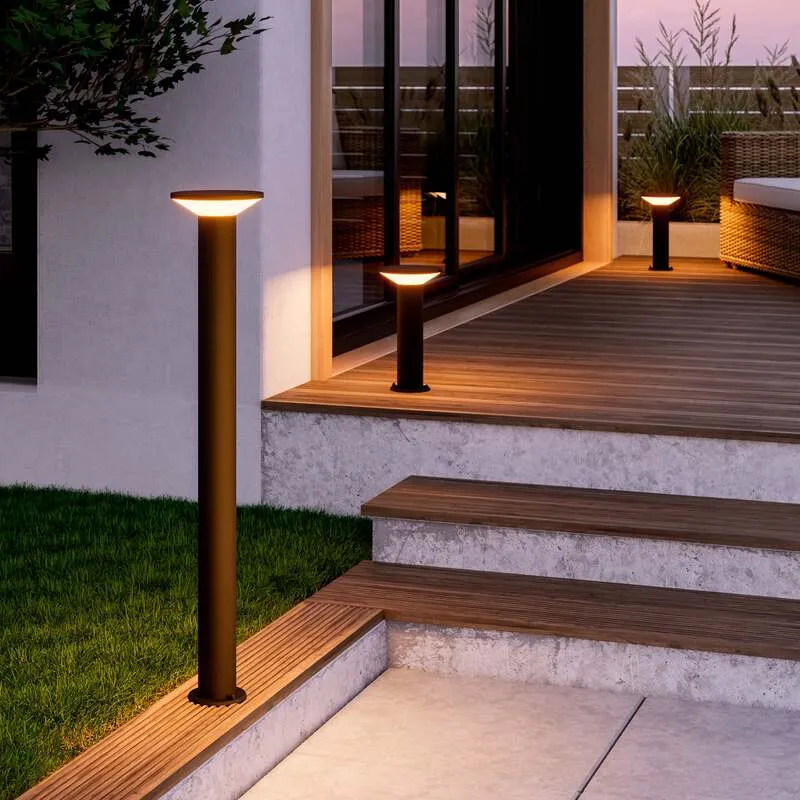 B-Ware Eglo LED-Sockellampe Rigosa Außenlampe Gartenleuchte schwarz 35cm IP44 1100Lumen