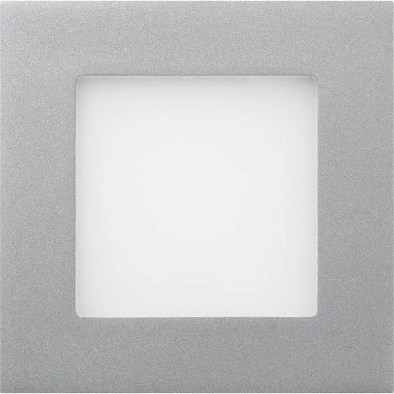 B-Ware Heitronic Einbauleuchte LED 3.5W warmweiß quadratisch Edelstahl 2700K IP20 95lm