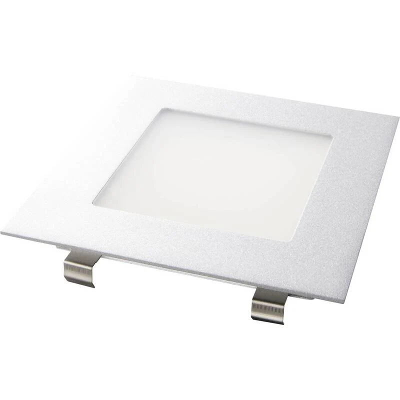 B-Ware Heitronic Einbauleuchte LED 3.5W warmweiß quadratisch Edelstahl 2700K IP20 95lm