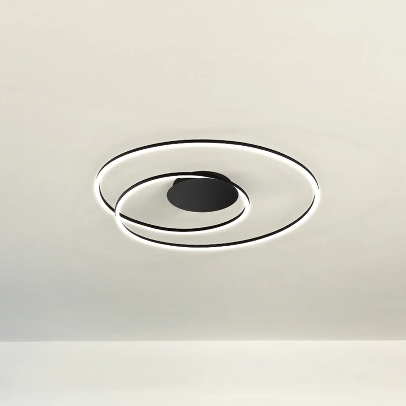 B-Ware FISCHER & HONSEL Deckenlampe LED Holy dimmbar schwarz Ø68cm Fernbedienung CCT