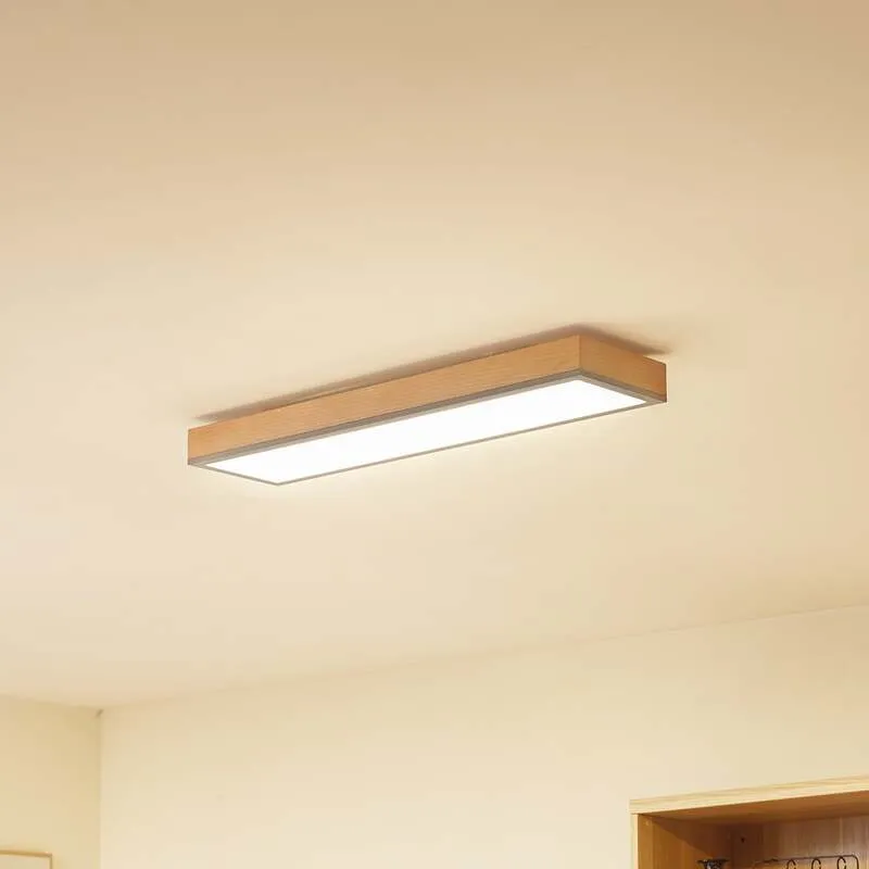 B-Ware Lindby Deckenlampe Deckenleuchte Laviona LED Lampe graphit 80x20cm warmweiß