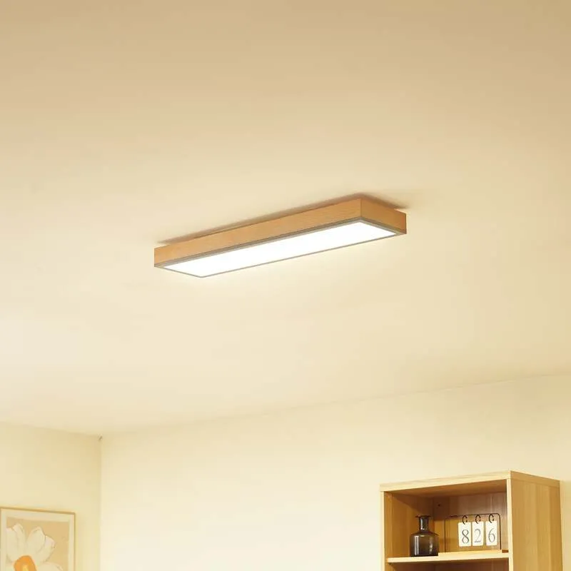 B-Ware Lindby Deckenlampe Deckenleuchte Laviona LED Lampe graphit 80x20cm warmweiß