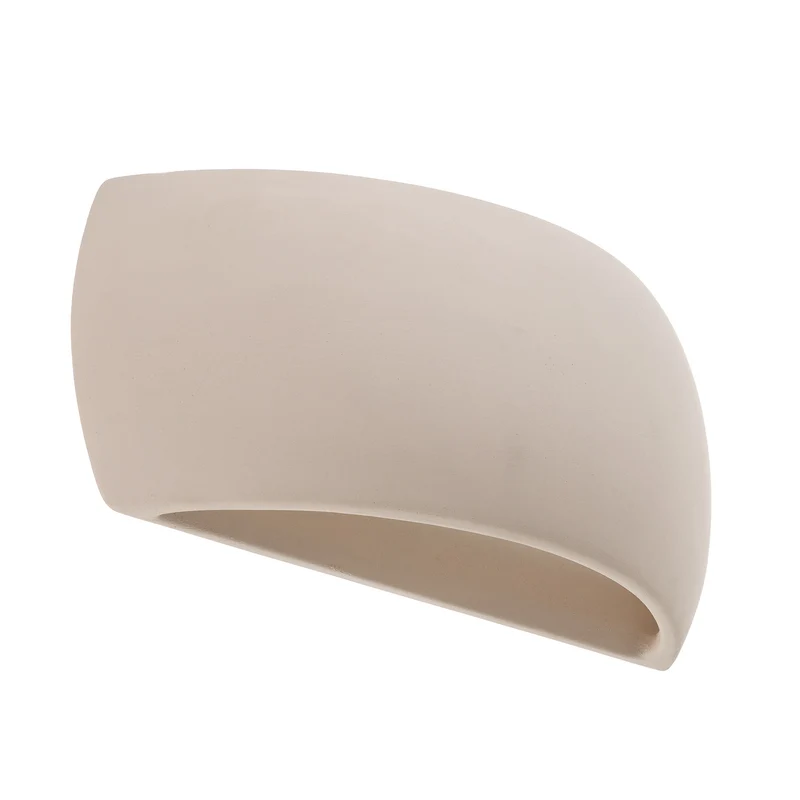 B-Ware Wandleuchte Curve LED dimmbar Wandlampe Keramik weiß 32x13cm elegant modern