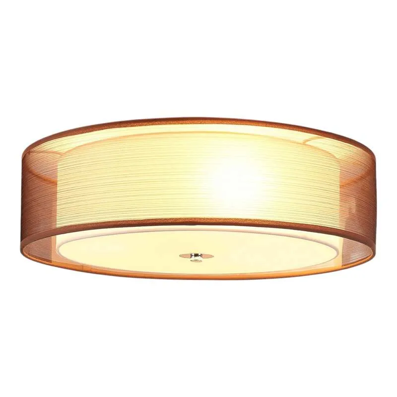 B-Ware Lindby Deckenlampe Deckenleuchte Tobia LED Lampe dimmbar braun Ø50cm 3-flammig