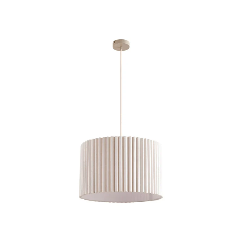 B-Ware Lindby Hängeleuchte Pendelleuchte Lampe Leinen cremefarben 45 cm Libbie