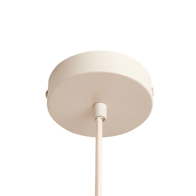 B-Ware Lindby Hängeleuchte Pendelleuchte Lampe Leinen cremefarben 45 cm Libbie