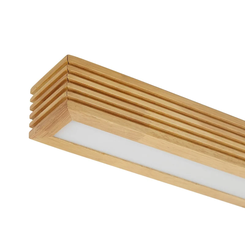 B-Ware Lucande Deckenleuchte Lampe LED Eiche hellbraun Emara dimmbar Wohnzimmer Holz
