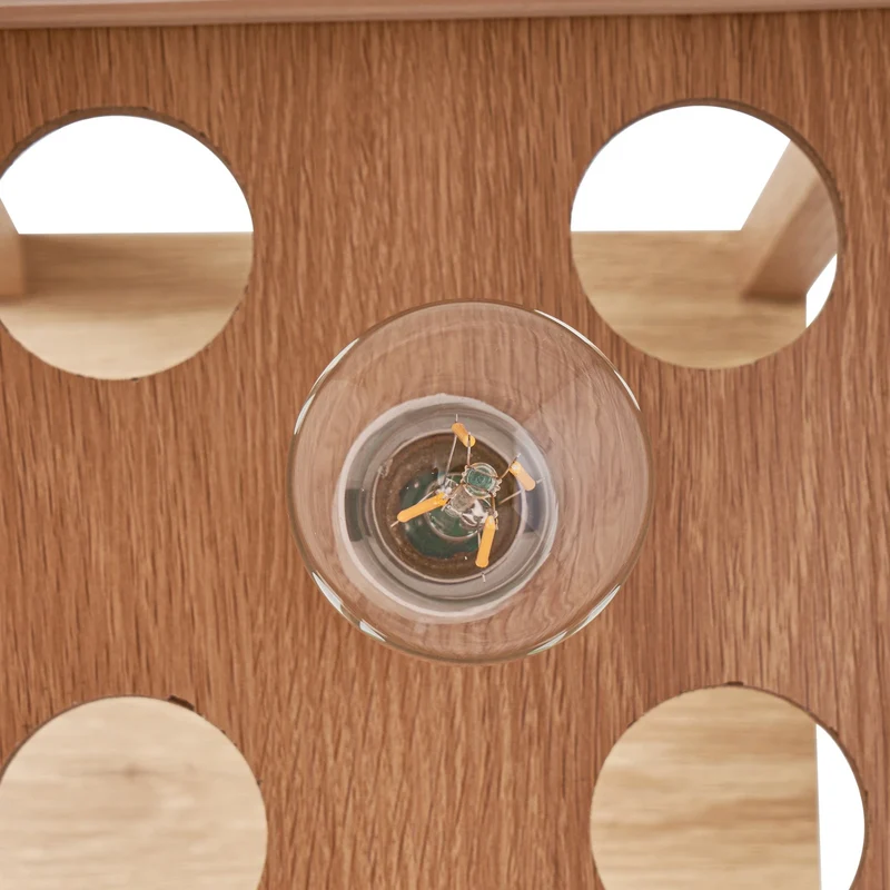 B-Ware Lindby Stehleuchte Lampen Birta Regal Holz holzfarben weiß Textil Kiefernholz
