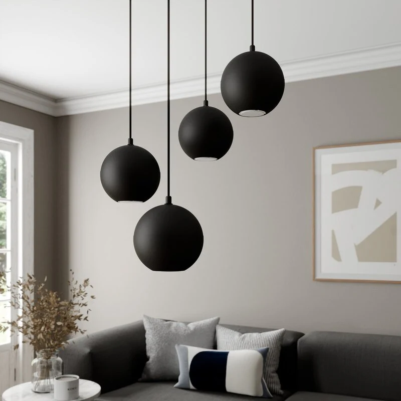 B-Ware Euluna Pendelleuchte Hängelampe Midnight LED vierflammig Deckenlampe Leuchte 691