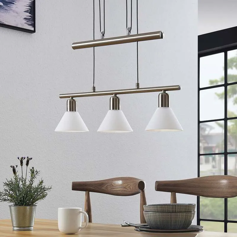 B-Ware Lindby Pendelleuchte Delira Pendelleuchte Lampe Leuchte 3-flammig E14 LED G726