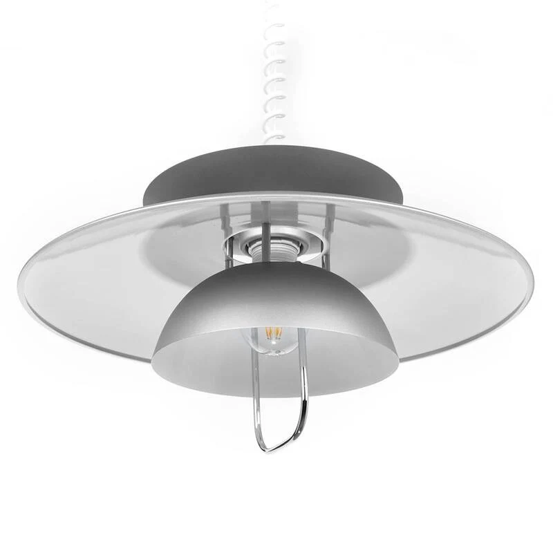 B-Ware Lindby Hängeleuchte Nadija Deckenlampe Lampe Küchenlampe Leuchte Licht E27 grau
