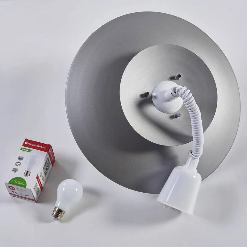 B-Ware Lindby Hängeleuchte Nadija Deckenlampe Lampe Küchenlampe Leuchte Licht E27 grau