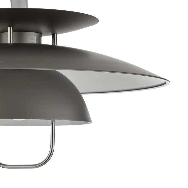 B-Ware Lindby Hängeleuchte Nadija Deckenlampe Lampe Küchenlampe Leuchte Licht E27 grau