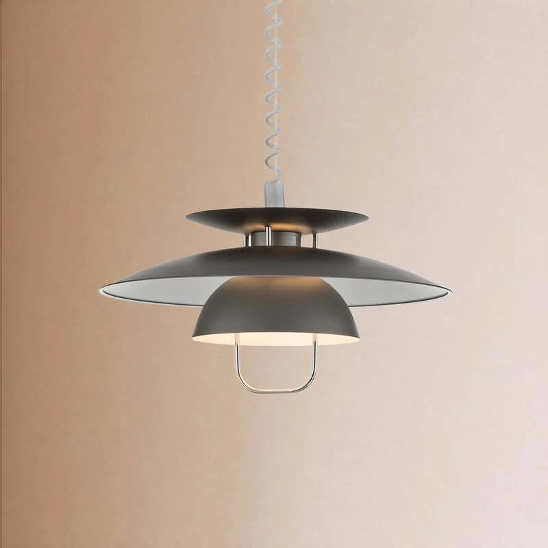 B-Ware Lindby Hängeleuchte Nadija Deckenlampe Lampe Küchenlampe Leuchte Licht E27 grau