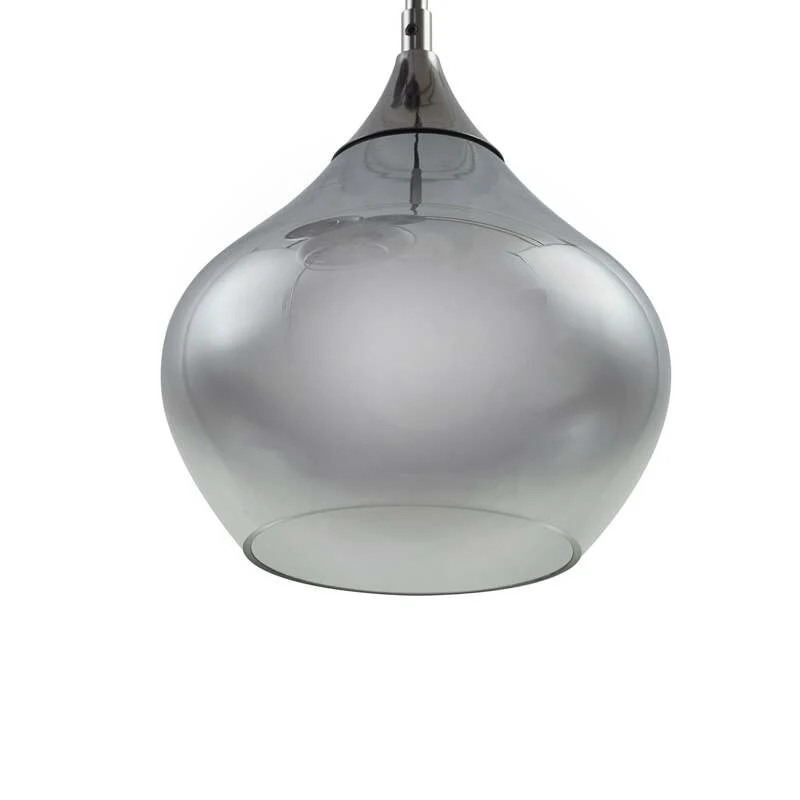 B-Ware Lucande Hängeleuchte Jarven Hängelampe Deckenlampe Lampe 7-flammig schwarz Glas