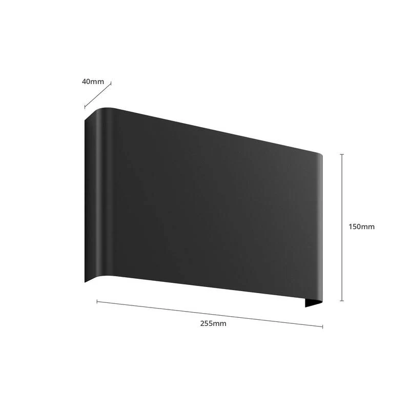 B-Ware Nowodvorski Wandleuchte Haga up & down Wandleuchte Lampe Leuchte G9 graphit