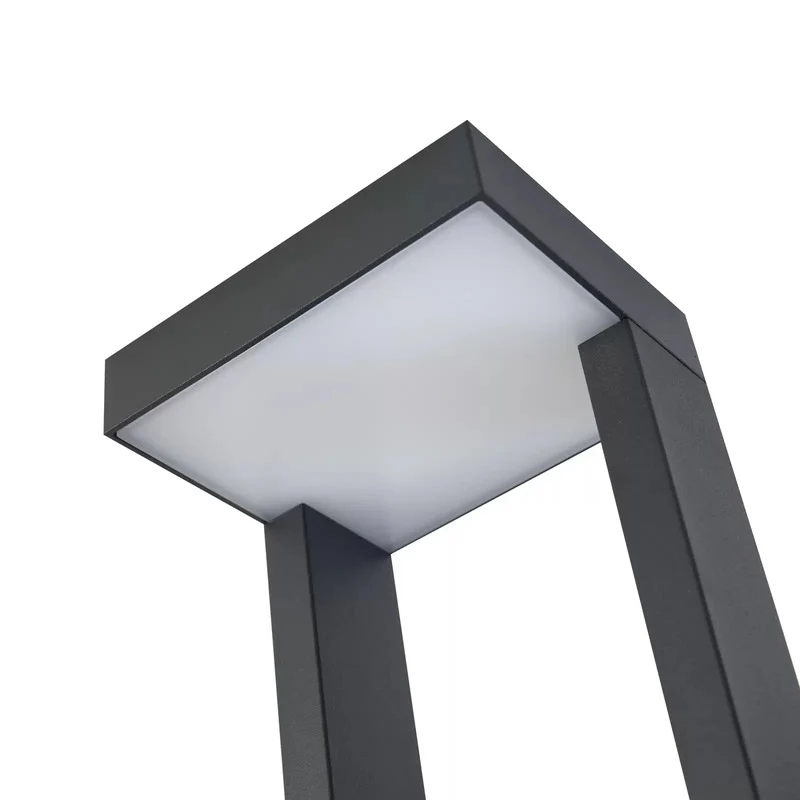 B-Ware Lindby Wegeleuchte Gartenleuchte LED Außenleuchte Lonete dunkelgrau IP65 6515