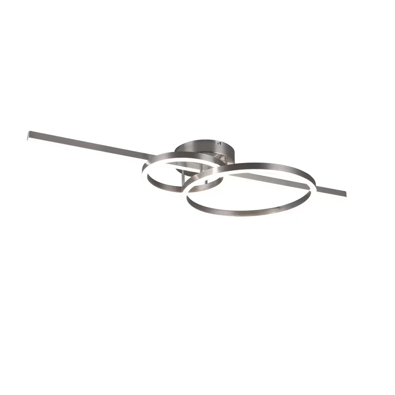 B-Ware Trio Lighting LED-Deckenleuchte Montilla 3-flammig Remote nickel Deckenlampe