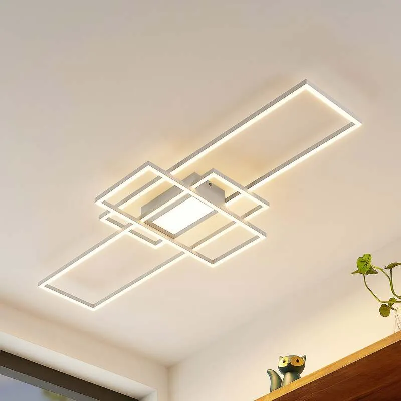 B-Ware Lindby Caitlin LED-Deckenlampe Deckenlampe Deckenlicht Wohnzimmerleuchte weiß220