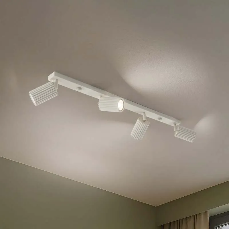 B-Ware SOLLUX LIGHTING Marke Deckenstrahler Spot Lampe Karbon beige Länge 81 cm