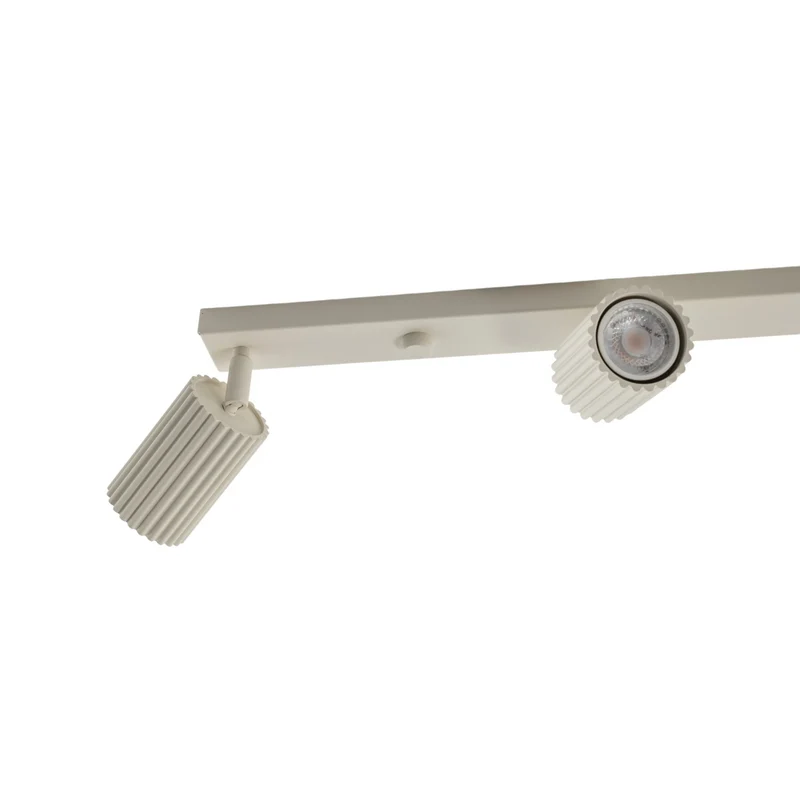 B-Ware SOLLUX LIGHTING Marke Deckenstrahler Spot Lampe Karbon beige Länge 81 cm