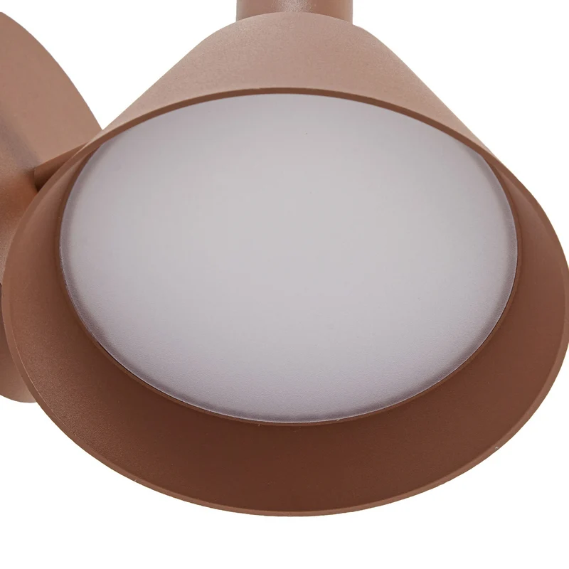 B-Ware Lucande Außenwandleuchte Tabena LED Gartenleuchte Lampe braun IP54 16x17,5cm