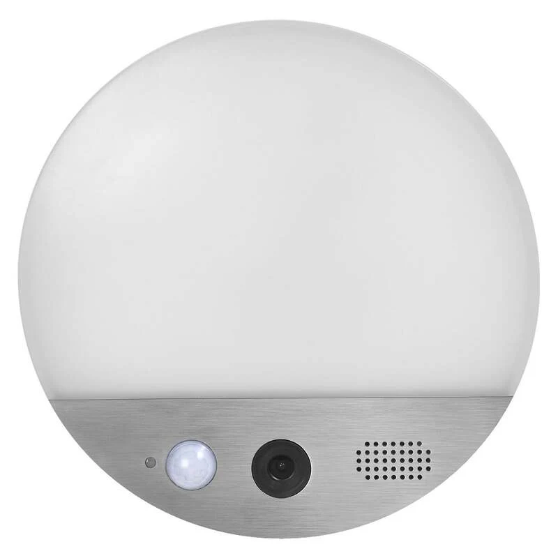 B-Ware OSRAM SMART+ Außenwandleuchte ROUND LED Gartenlampe Kamera Sensor grau IP44