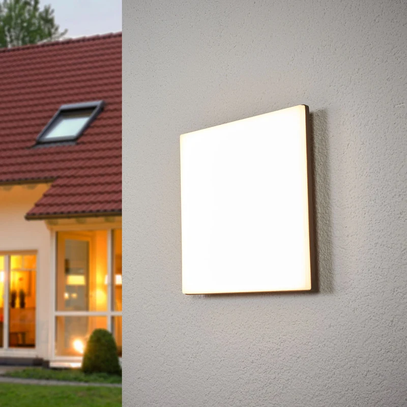 B-Ware Lucande Sensorgesteuerte Außendeckenlampe Henni Deckenleuchte Wandleuchte Lampe