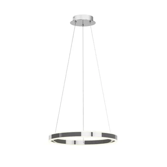 B-Ware Lucande Pendelleuchte Hängelampe LED chrom dimmbar warmweiß Acryl Metall 50 cm