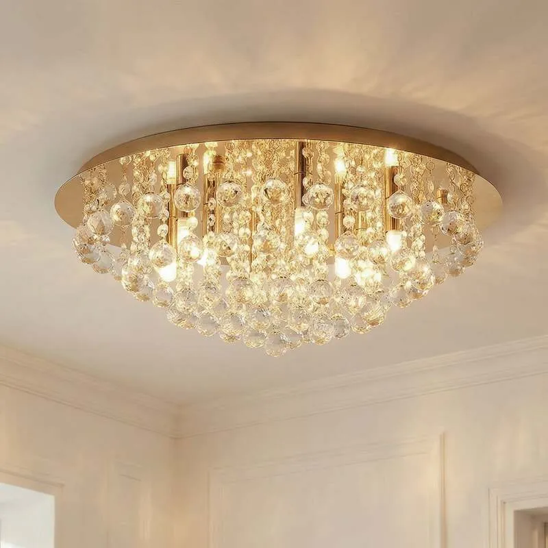 B-Ware Lindby Deckenleuchte Deckenlampe Gillion Kronleuchter Kristall Lampe LED Ø 55cm